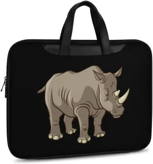 Rhino Vector Leather Bag Laptop Case Slim Water Resistant Computer Bags with Handle Briefcase for Work