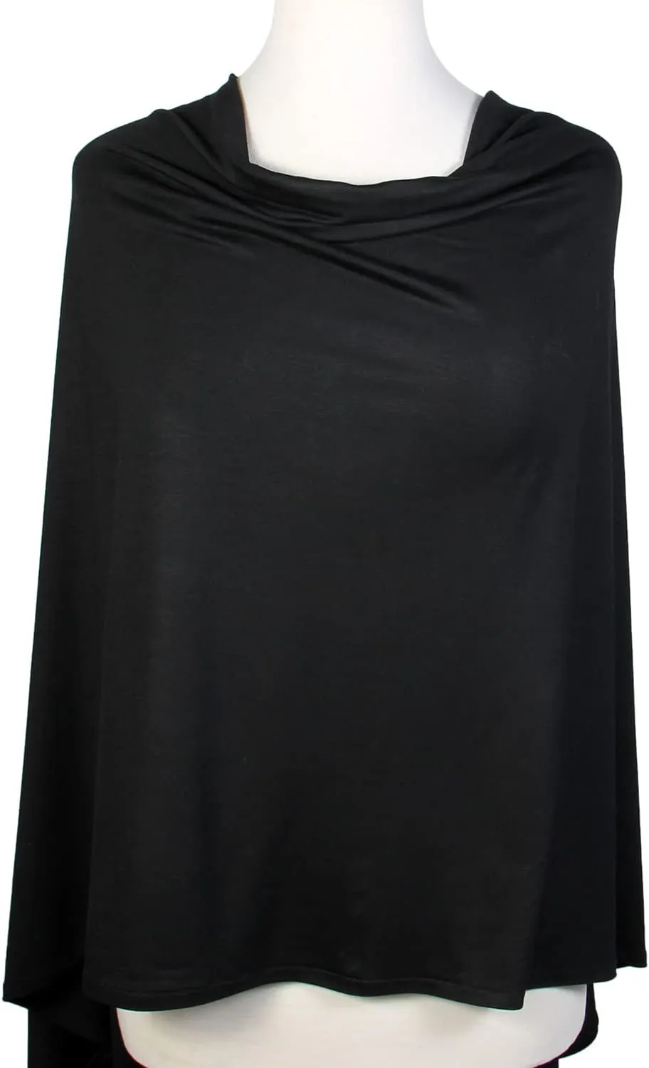 Scarfand's Cotton Blend Jersey Poncho Sweater Top