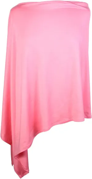Scarfand's Cotton Blend Jersey Poncho Sweater Top