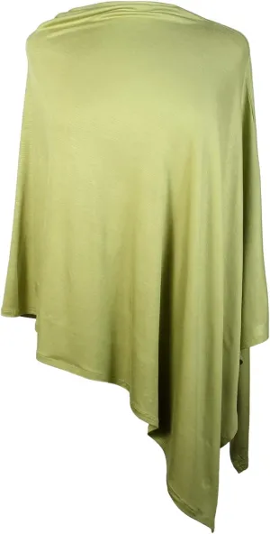 Scarfand's Cotton Blend Jersey Poncho Sweater Top