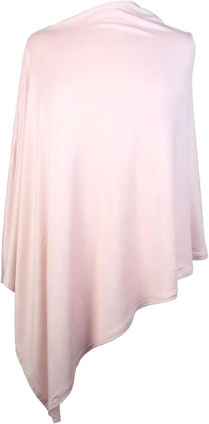 Scarfand's Cotton Blend Jersey Poncho Sweater Top