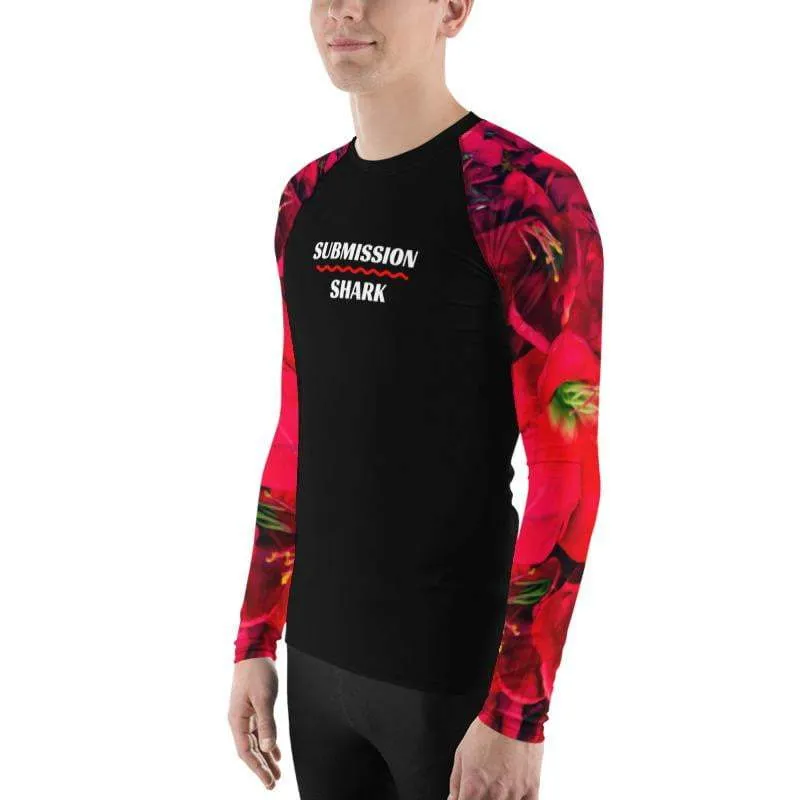 Scarlet Gardens ~ Men's BJJ Rash Guard