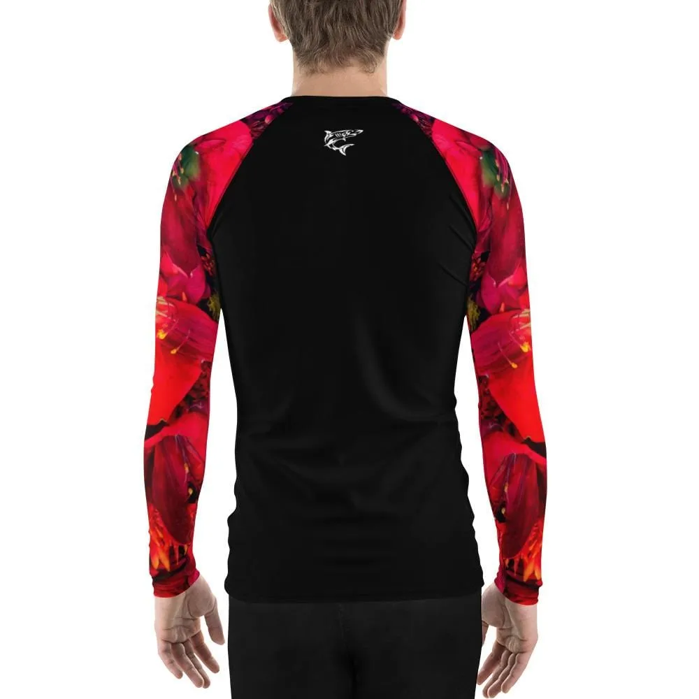 Scarlet Gardens ~ Men's BJJ Rash Guard