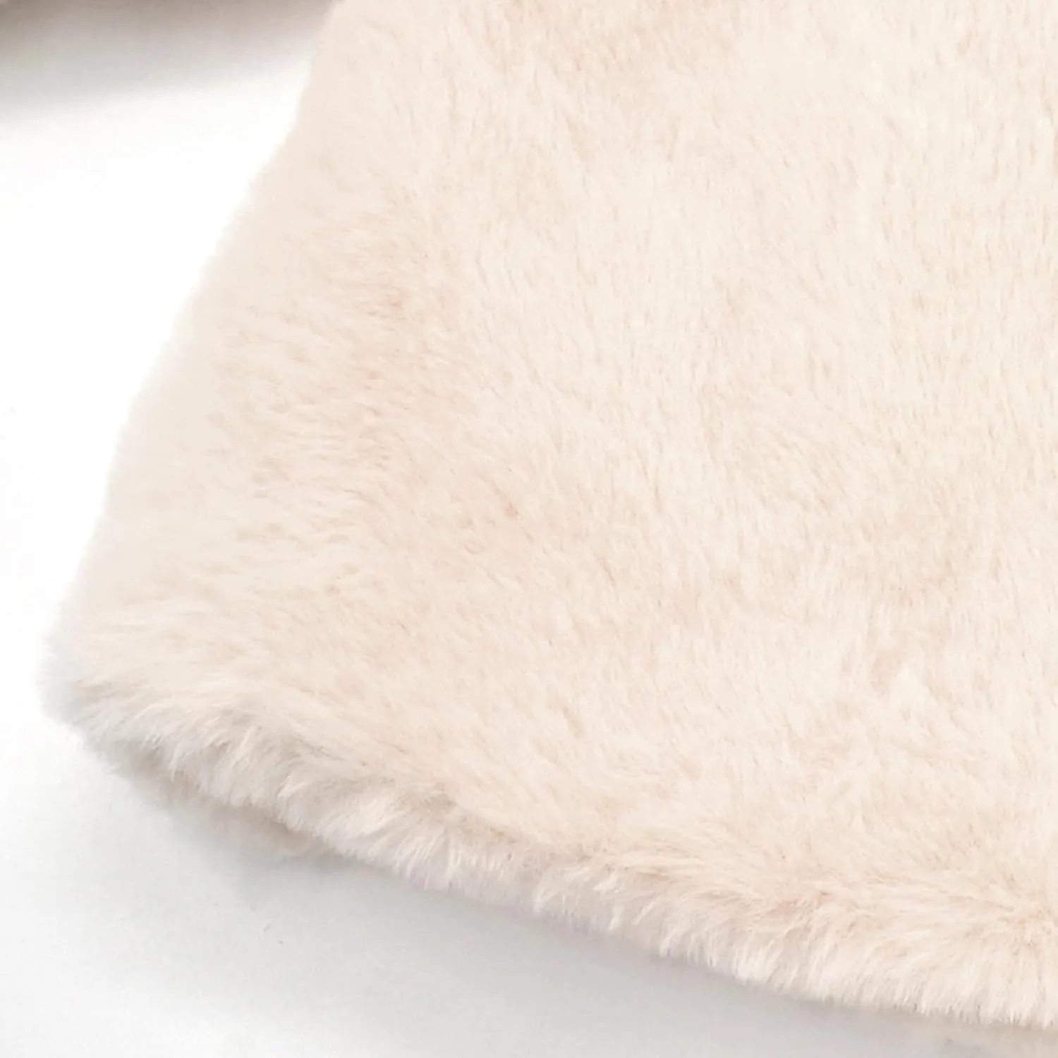 SEAUR Baby Girls Faux Fur Warm Cloak Coat Cute Winter Furry Cape Jacket Fluffy Plush Fleece Outwear with Bowknot