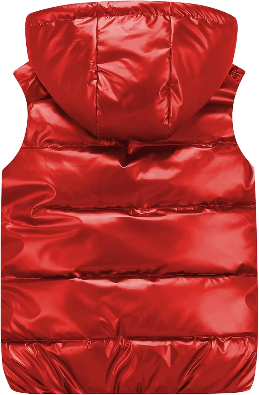 SEAUR - Puffer Vest Boy Winter Coat Shiny Girl Metallic Outwear Kids Sleeveless Jacket Down Warm Waterproof Waistcoat