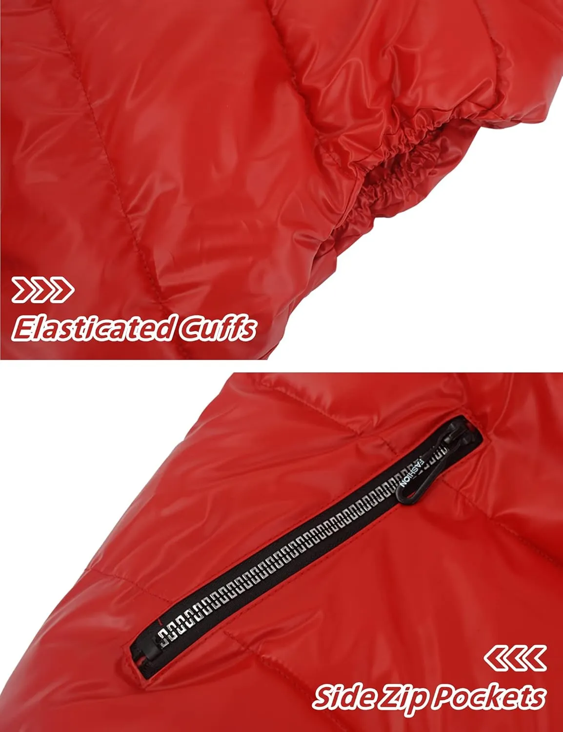 SEAUR - Puffer Vest Boy Winter Coat Shiny Girl Metallic Outwear Kids Sleeveless Jacket Down Warm Waterproof Waistcoat