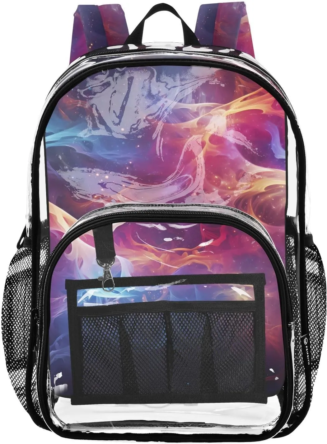 senya Transparent School Bag Colorful Light Travel Backpack With Water-Resistant PVC Plastic Clear Bagpack