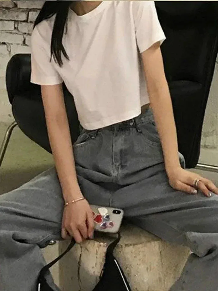 Sexy Minimalist Hot Sale Slim Fashion Short Sleeve Tee