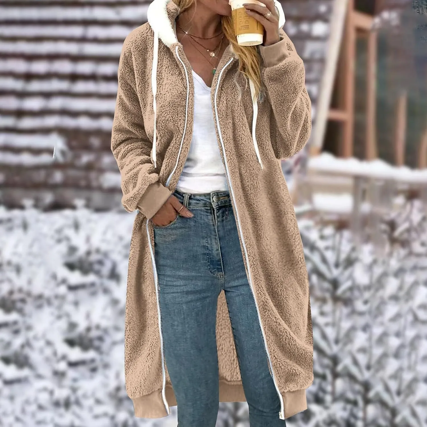 SHAOBGE 1x Jackets for Women Fashionable Women'S Long Sleeve Solid Pocket Cardigan Button Top plus Coats for Women plus
