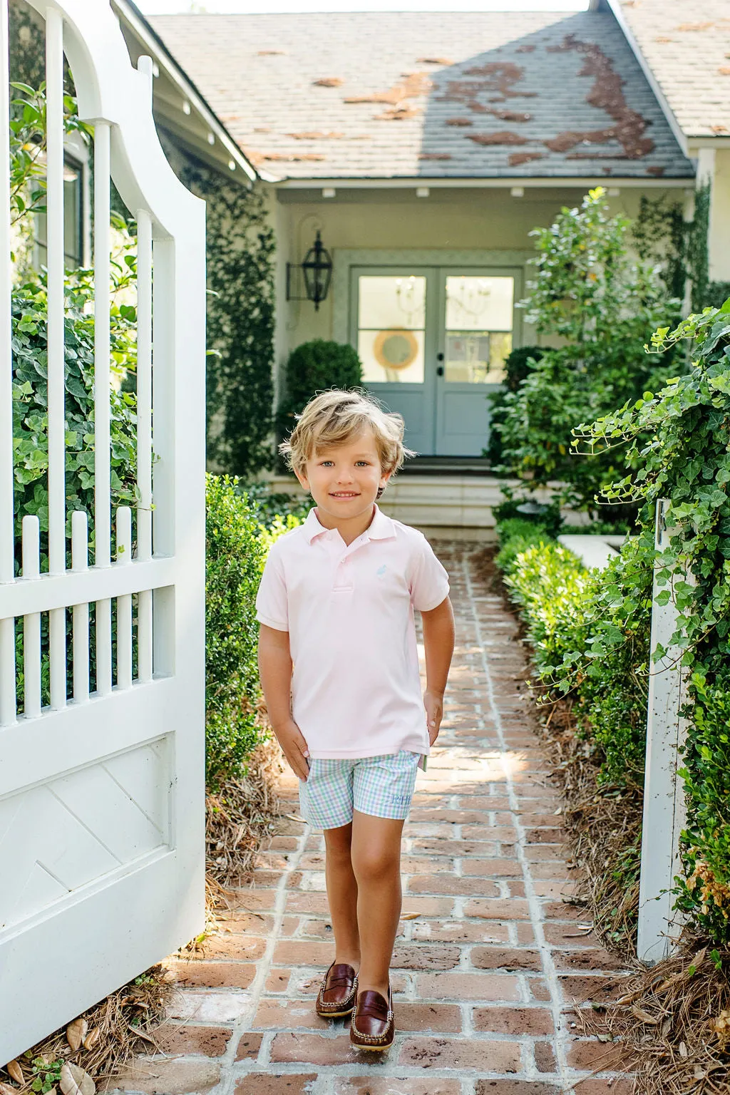 Shelton Shorts - Sir Proper's Preppy Plaid with Worth Avenue White Stork