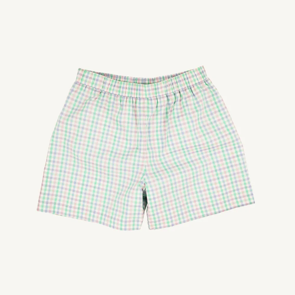 Shelton Shorts - Sir Proper's Preppy Plaid with Worth Avenue White Stork