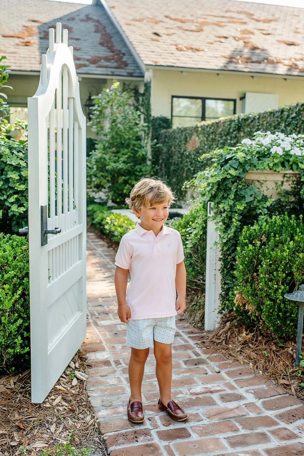 Shelton Shorts - Sir Proper's Preppy Plaid with Worth Avenue White Stork
