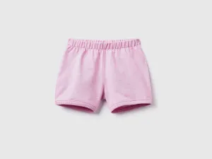 Shorts with patch on the back
