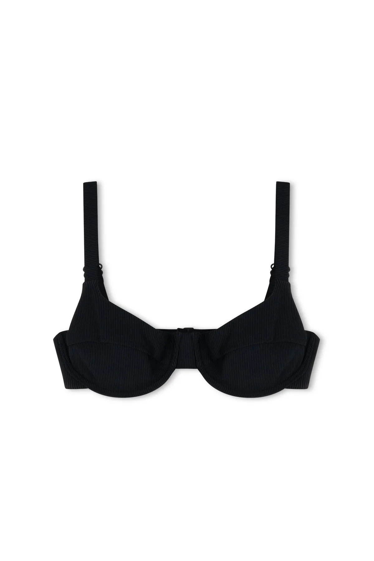 Signature Stripe Adjustable Bra Cup - Black
