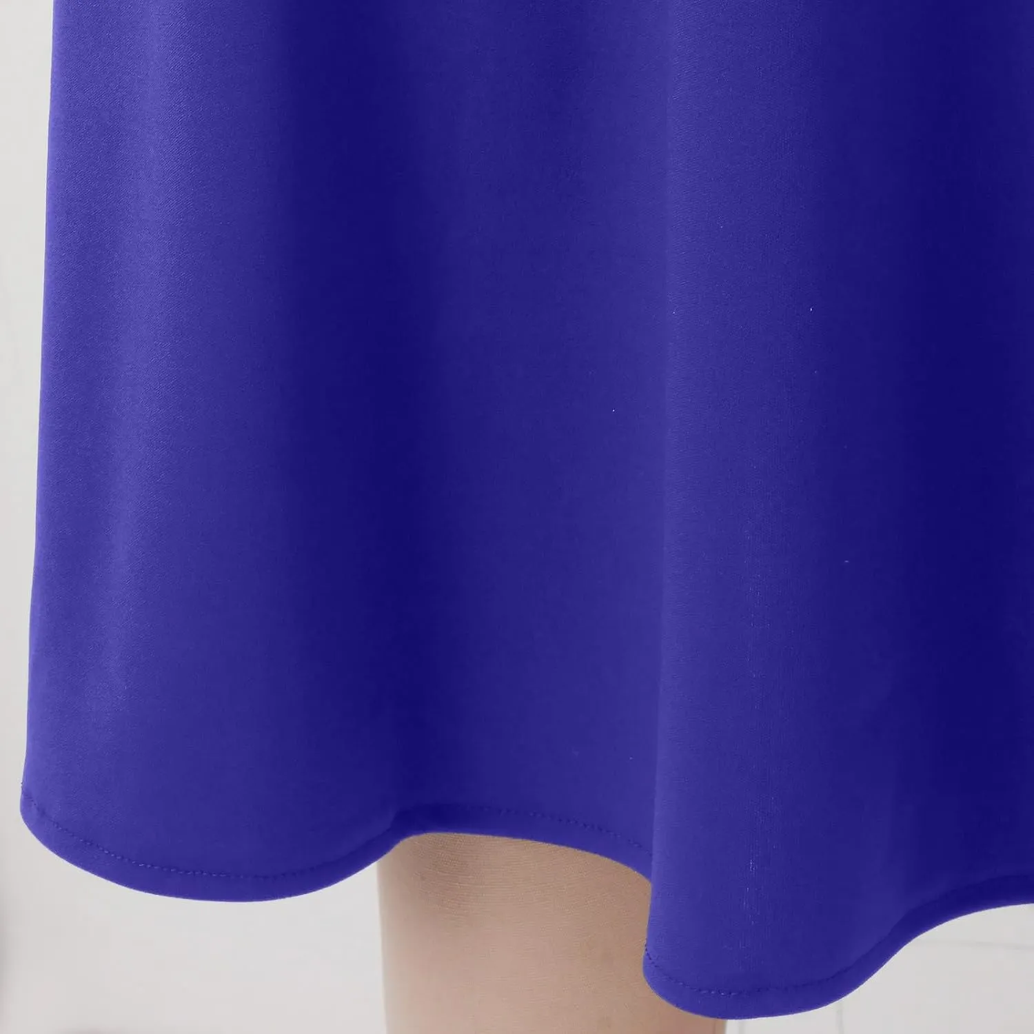 Skirts Pants Women's Solid Lightweight Flare Midi Pull On Closure Skirt S XXL Plus Size Double Split Skirts for