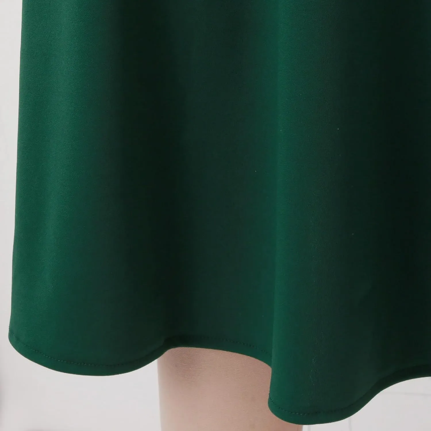 Skirts Pants Women's Solid Lightweight Flare Midi Pull On Closure Skirt S XXL Plus Size Double Split Skirts for