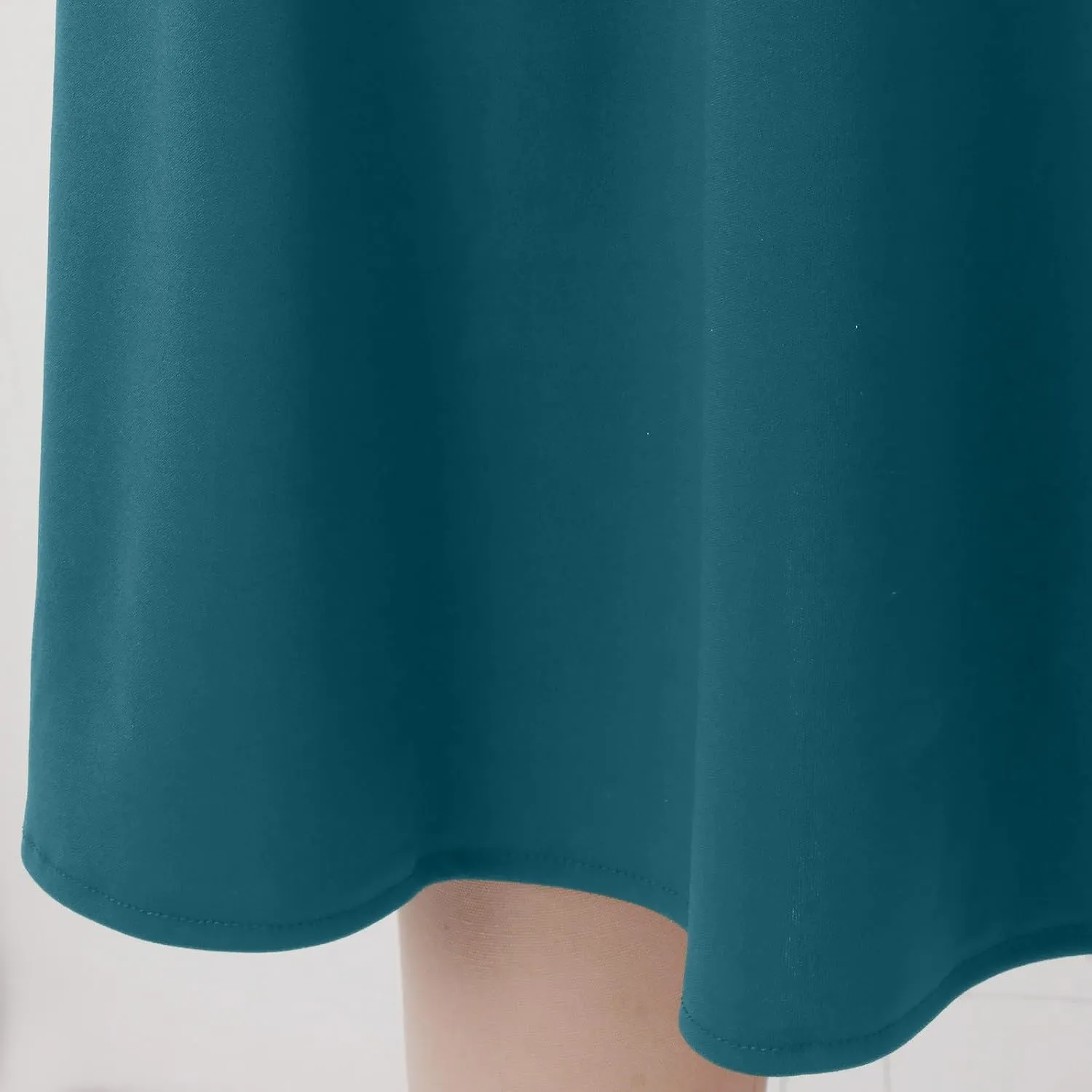 Skirts Pants Women's Solid Lightweight Flare Midi Pull On Closure Skirt S XXL Plus Size Double Split Skirts for