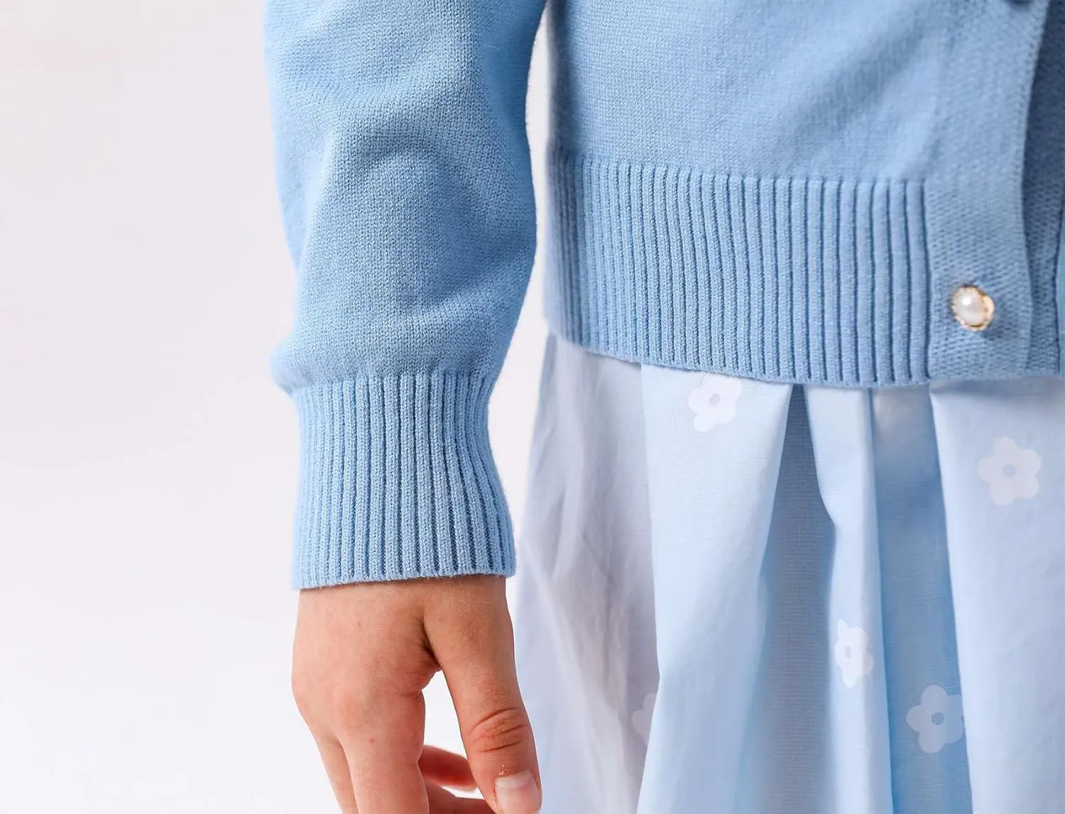 SMILING PINKER Girls Cardigan Sweater School Uniforms Button Long Sleeve Knit Tops