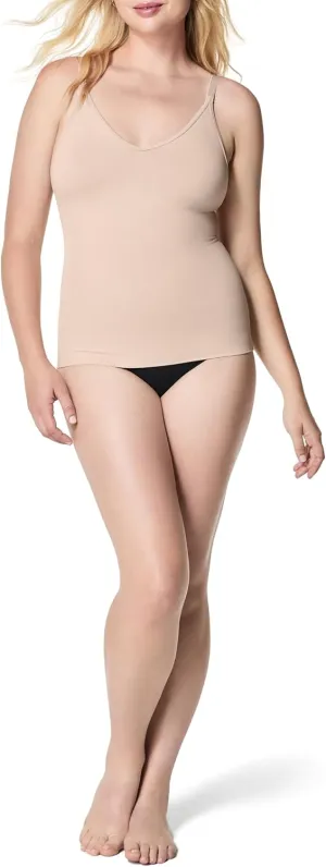 SPANX Seamless Power Cami - Camisole Shapewear for Women - Adjustable Straps - V Neck - Soft, Seamless Cami - Soft Nude - 1X