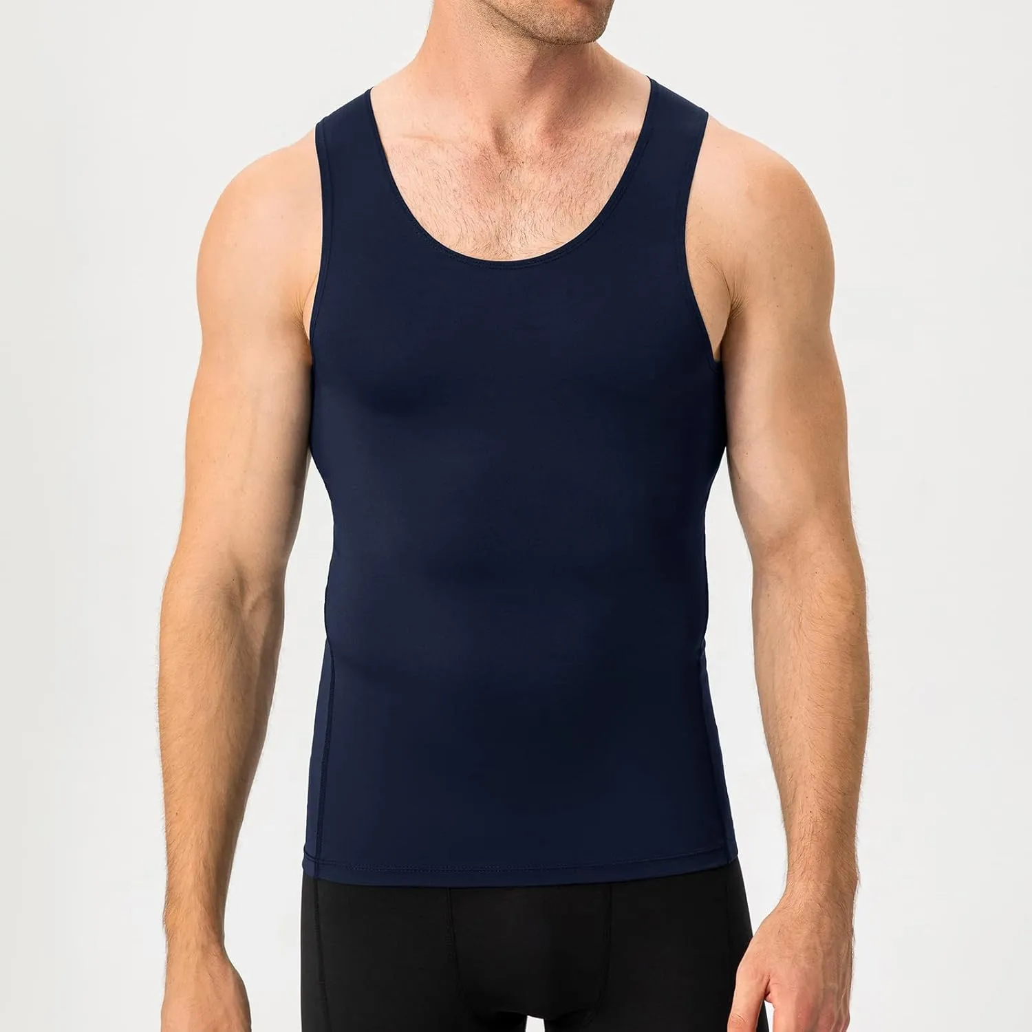 SPVISE 1 or 3 Pack Men's Compression Shirts Sleeveless Tank Top Dry Fit Athletic Workout Sports Running Base Layer Undershirt