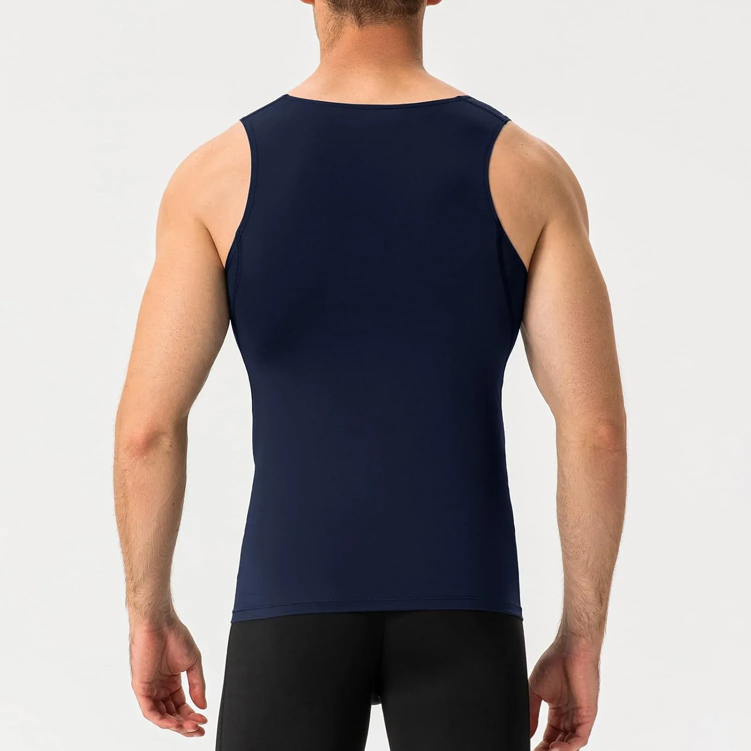 SPVISE 1 or 3 Pack Men's Compression Shirts Sleeveless Tank Top Dry Fit Athletic Workout Sports Running Base Layer Undershirt