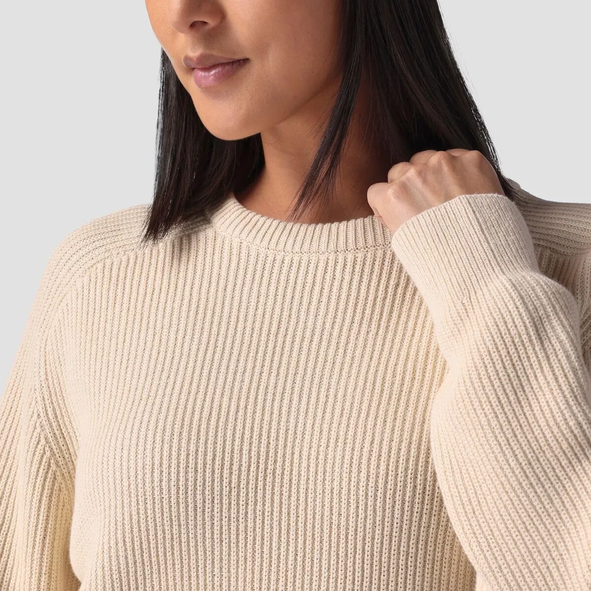 Stoic, Oversized Cotton Fisherman's Sweater - Women's