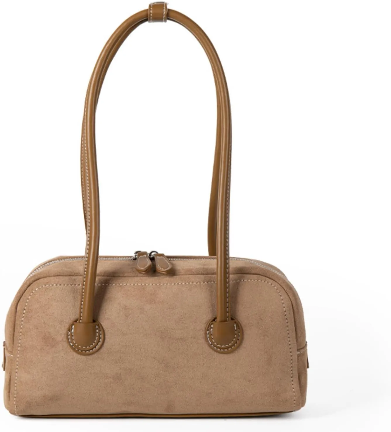Suede Bag Brown Suede Slouchy Bag Work Hobo Handbags Fall Aesthetics Purse Designer Bag