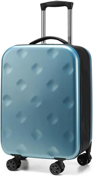 Suitcases with Wheels Expandable Foldable Luggage, 20 Inch Hard Case Luggage Carry on Spinner Wheels Expand (Blue,20inch)