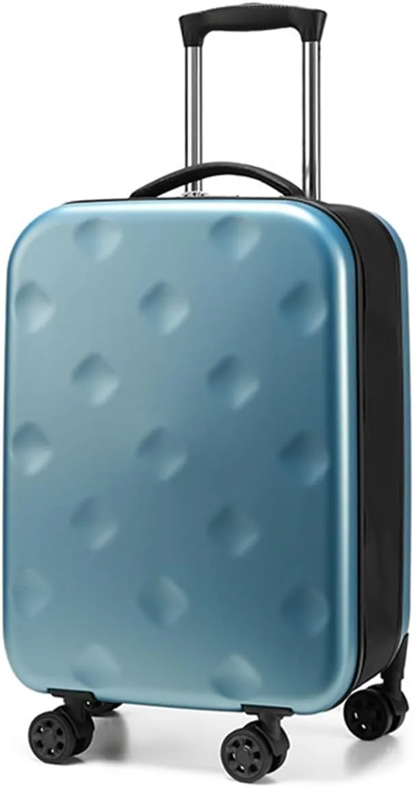 Suitcases with Wheels Expandable Foldable Luggage, 20 Inch Hard Case Luggage Carry on Spinner Wheels Expand (Blue,20inch)