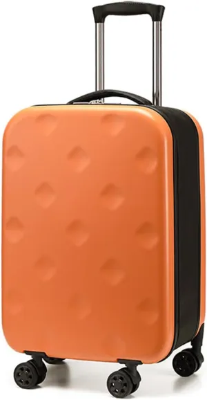 Suitcases with Wheels Expandable Foldable Luggage, 20 Inch Hard Case Luggage Carry on Spinner Wheels Expand (Orange,20inch)