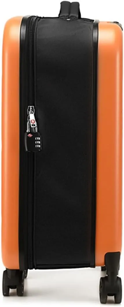 Suitcases with Wheels Expandable Foldable Luggage, 20 Inch Hard Case Luggage Carry on Spinner Wheels Expand (Orange,20inch)
