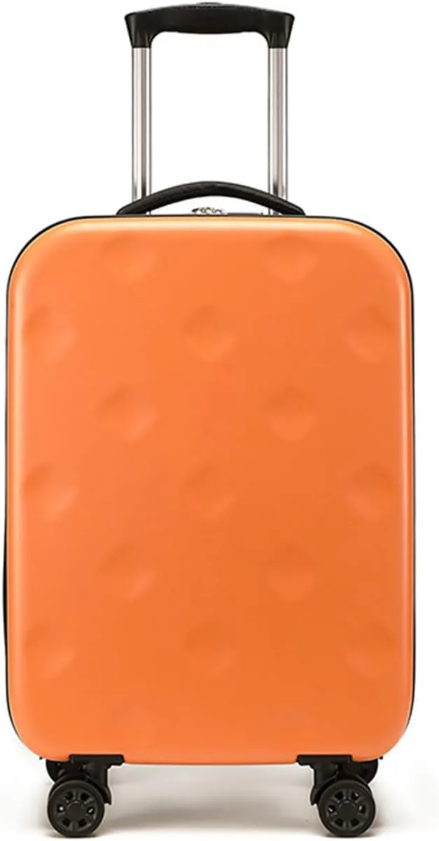 Suitcases with Wheels Expandable Foldable Luggage, 20 Inch Hard Case Luggage Carry on Spinner Wheels Expand (Orange,20inch)