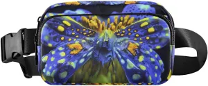 Surreal Butterfly Fanny Pack Water Resistant Waist Pack Sling Bag Purse for Women Men Travel Hiking