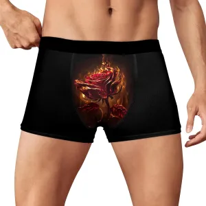 SUWBMHWE Valentines Day Men's Underwear Mens Active Low Stretch Breathable Boxer Briefs Comfortable Boxer for Men Love Style