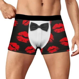 SUWBMHWE Valentines Day Men's Underwear Mens Active Low Stretch Breathable Boxer Briefs Comfortable Boxer for Men Love Style