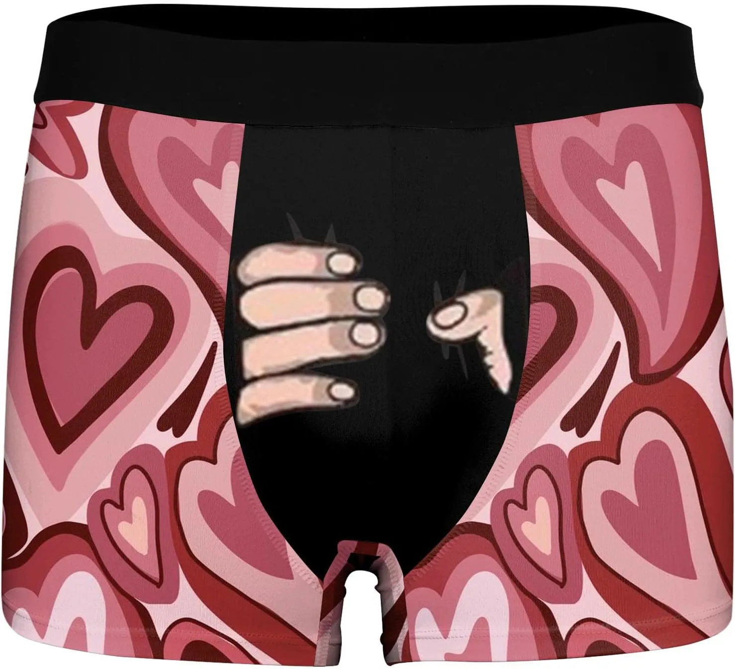 SUWBMHWE Valentines Day Men's Underwear Mens Active Low Stretch Breathable Boxer Briefs Comfortable Boxer for Men Love Style