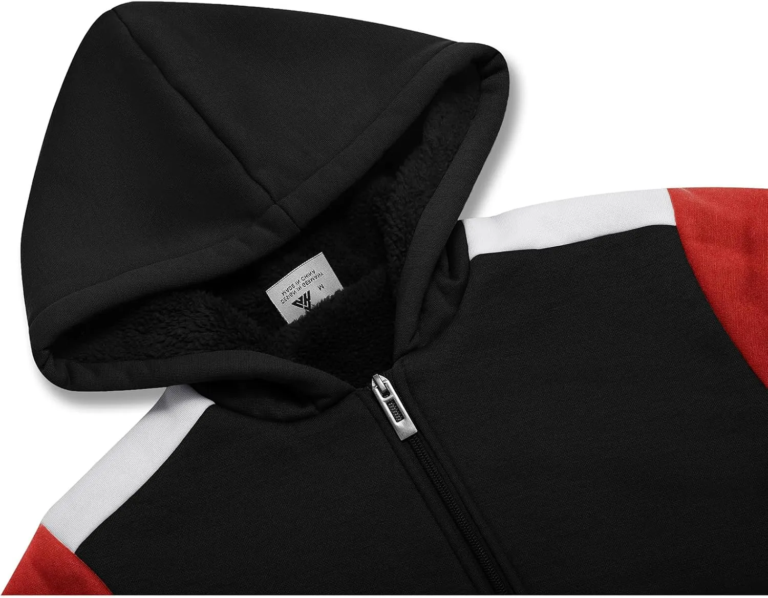 SWISSWELL Boy Jacket Fleece Lined Hoodie Long Sleeve Zip up Soft Warm Sweatshirt Outerwear for Kids