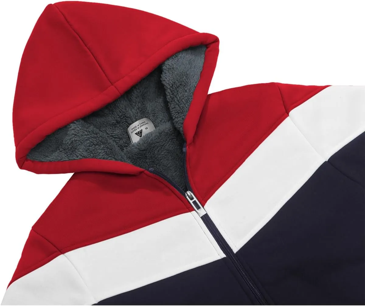 SWISSWELL Boy Jacket Fleece Lined Hoodie Long Sleeve Zip up Soft Warm Sweatshirt Outerwear for Kids
