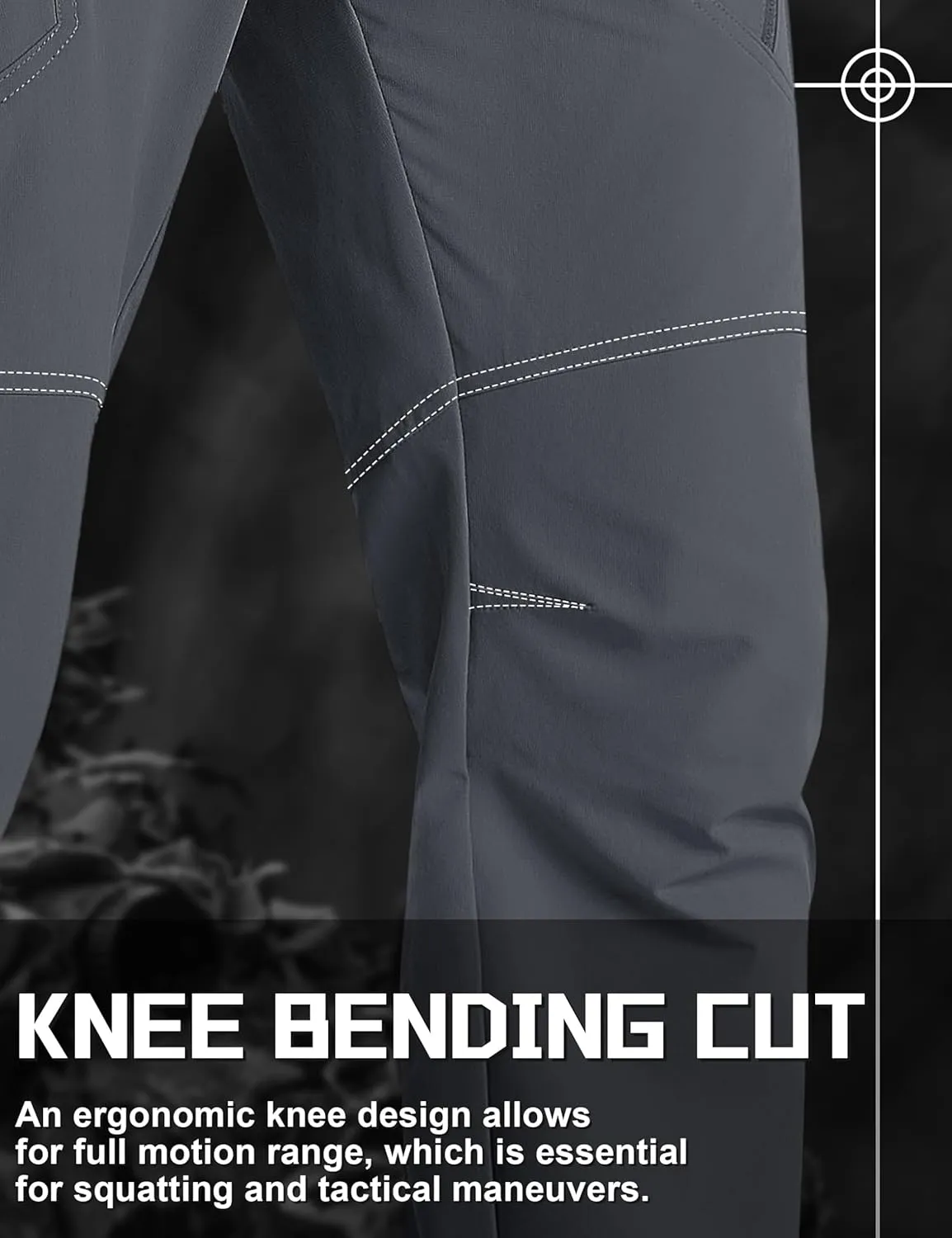TACVASEN Men's Cargo Work Pants Construction Tactical Water Resistant Lightweight Outdoor Hiking Pants with 9 Pockets