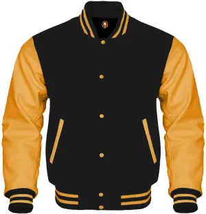 Team Colors Options Varsity Jacket Letterman Baseball Bomber High School Wool Leather Varsity Jackets