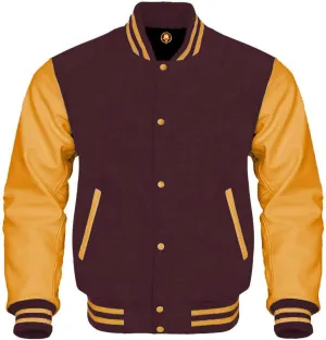 Team Colors Options Varsity Jacket Letterman Baseball Bomber High School Wool Leather Varsity Jackets