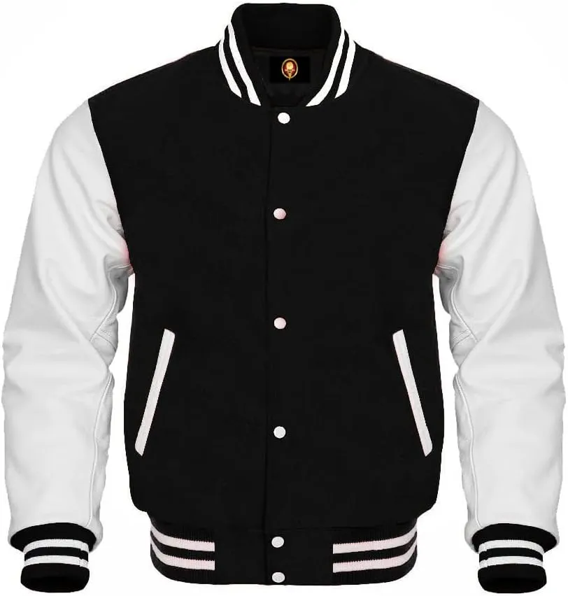 Team Colors Options Varsity Jacket Letterman Baseball Bomber High School Wool Leather Varsity Jackets