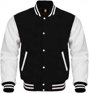 Team Colors Options Varsity Jacket Letterman Baseball Bomber High School Wool Leather Varsity Jackets
