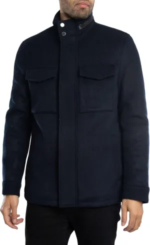 Ted Baker Men's Knowl Funnel Neck Field Jacket, Navy
