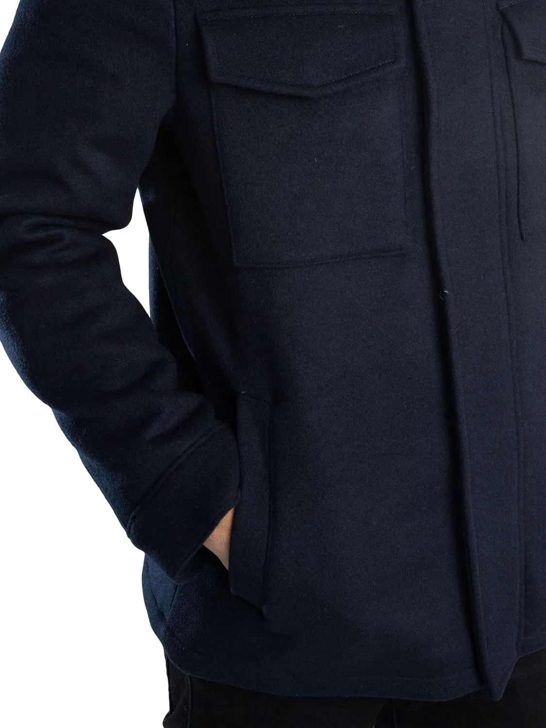Ted Baker Men's Knowl Funnel Neck Field Jacket, Navy
