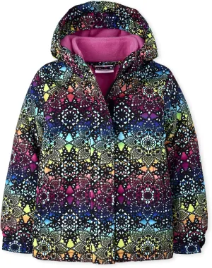 The Children's Place Girls' Heavy 3 in 1 Winter Jacket, Wind Water-Resistant Shell, Fleece Inner