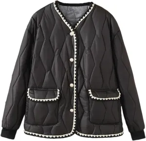Thin Parkas Women Autumn Winter Down Cotton Padded Coat Thermal Wadded Jacket