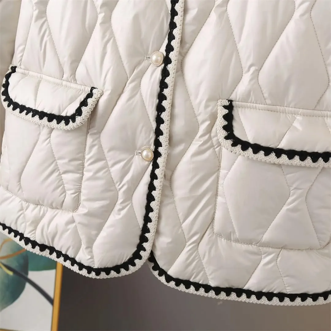 Thin Parkas Women Autumn Winter Down Cotton Padded Coat Thermal Wadded Jacket