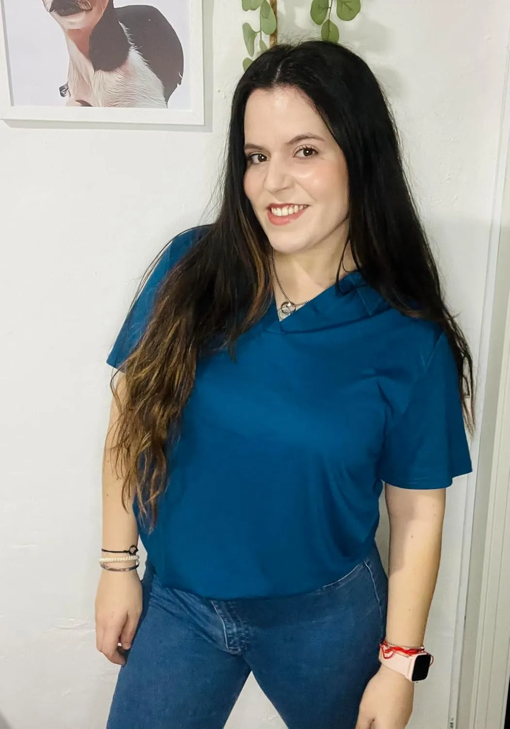 TIYOMI Plus Size Collared Polo Shirts Summer Short Sleeve V Neck Business Tops for Women XL-5XL