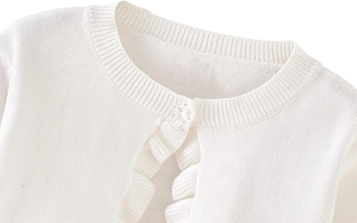 Toddler Girls Cardigan Sweater Bolero Shrug Baby Kids Long Sleeve Cropped Dress Up Button Closure Jacket Tops